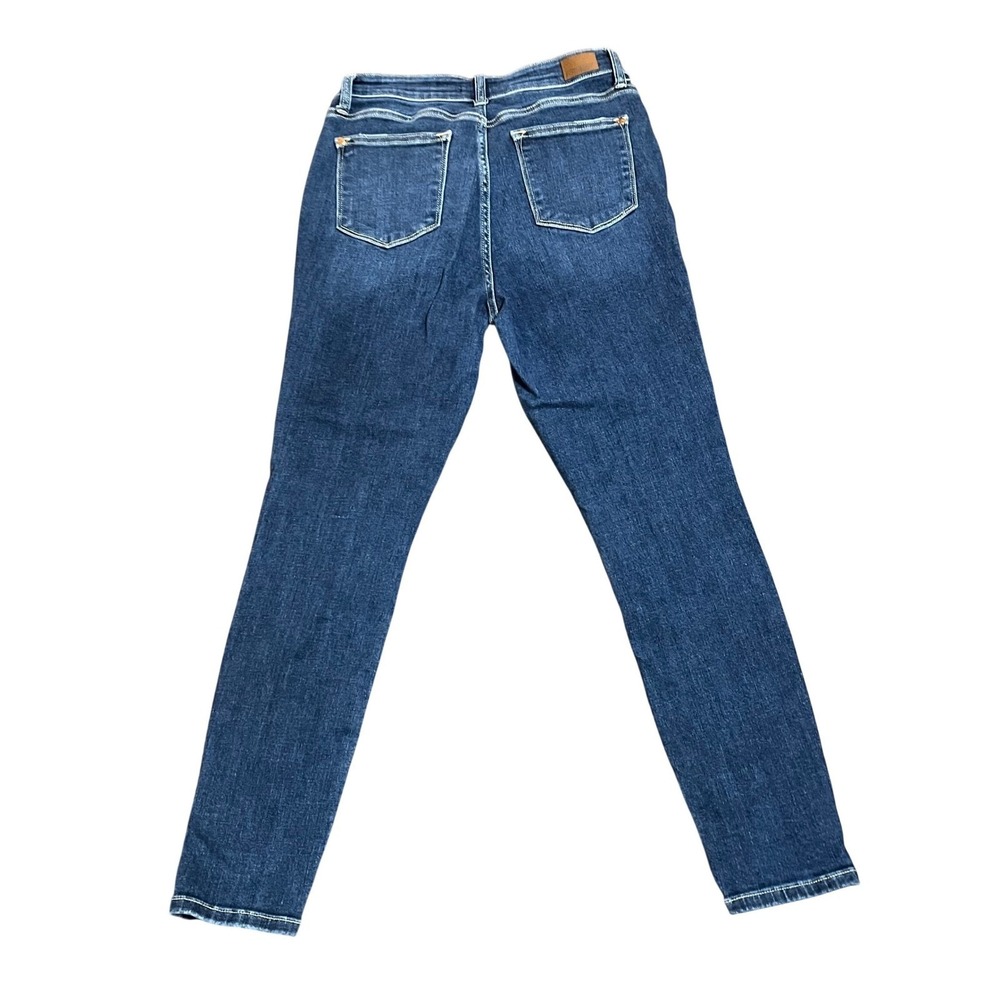 Judy Blue Skinny Fit Front Seam Jeans Medium Wash Slit Hem 9/29 - Picture 2 of 9
